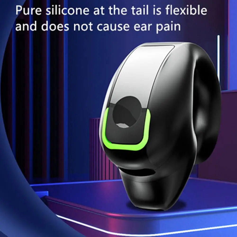 Фото Наушники Gd28 с костной проводимостью, беспроводные наушники Bluetooth 5,3 с зажимом для ушей, легкие деловые спортивные наушники, эргономичная игровая гарнитура №5