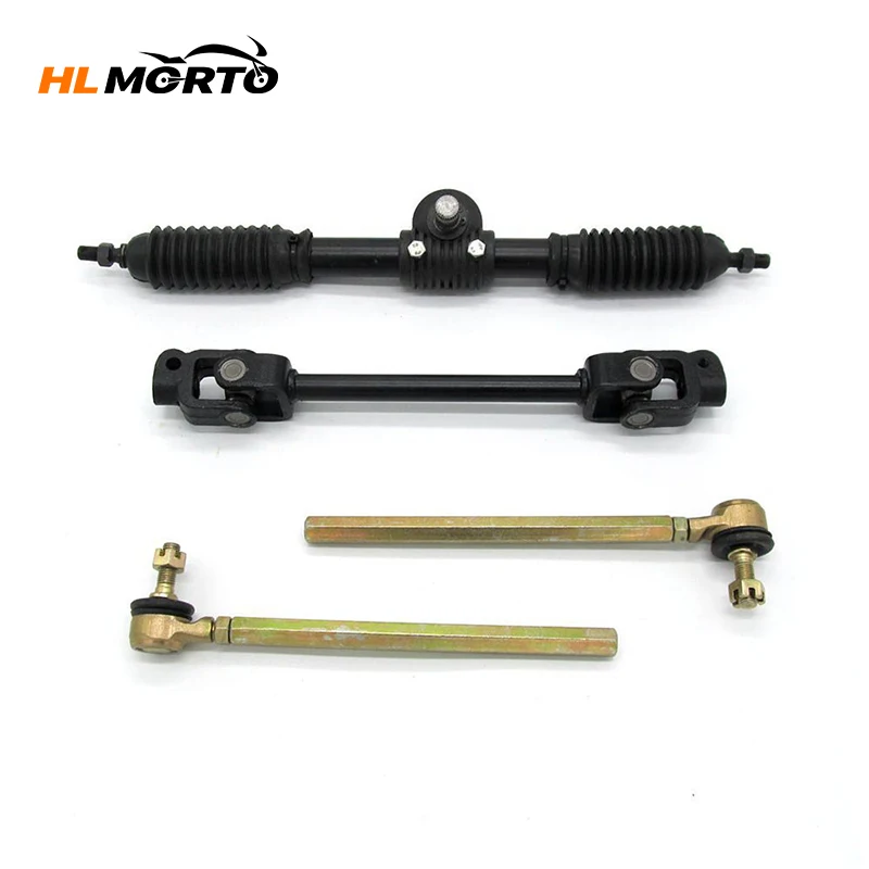 Power Steering Gear Shaft Rack Pinion Tie Rod Rack Assembly For Go Kart Chinese ATV Quad Golf Cart 4 Wheel Spare Parts 330mm