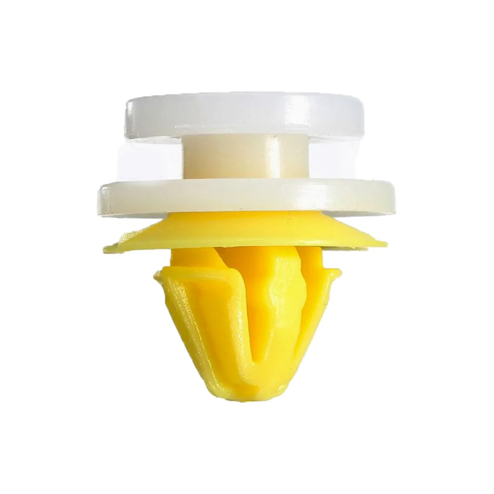 

50 Pieces For Vauxhall Opel Door Cards Panel Trim Boot Roof Clips Brand New High Quality White And Yellow Plastic Rivet