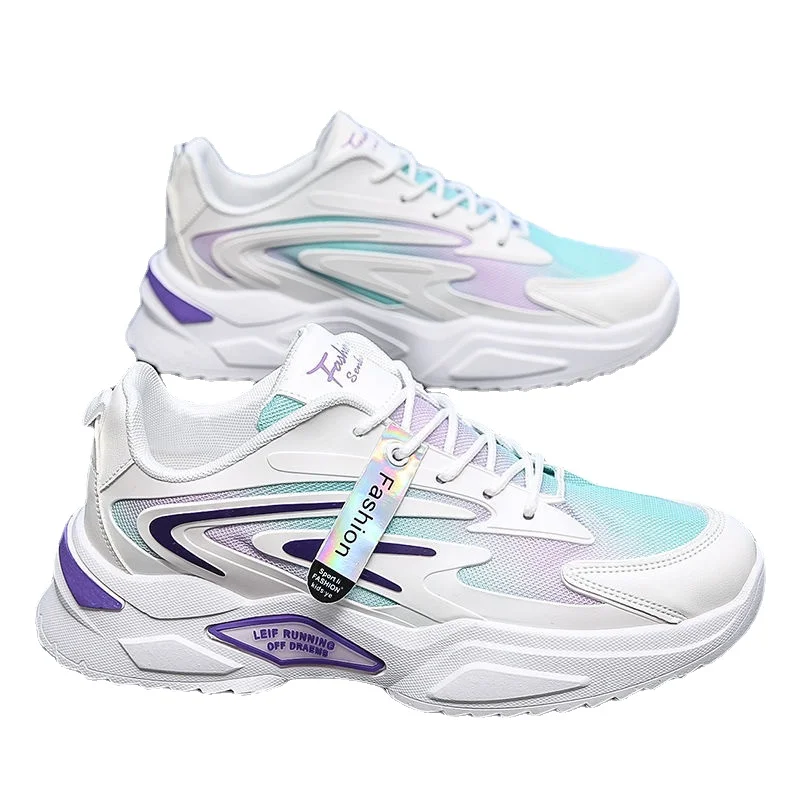 

New Men's Casual Shoes Fashion Men's Sports Shoes Air Cushion Breathable Sports Running Shoes PU Mesh Adult Men's Shoes