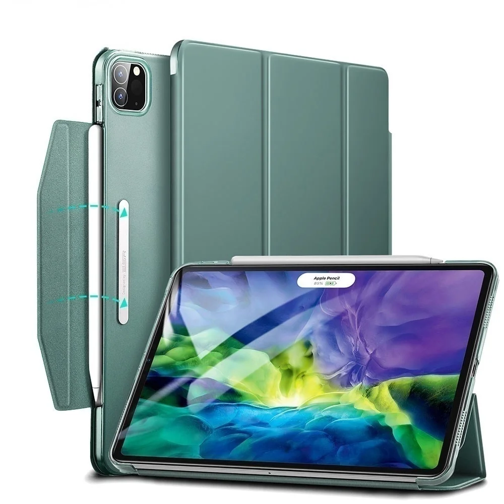 Case for iPad Pro 11 2020 Smart Cover with Pencil Holder Trifold Case for iPad Pro 12.9 2020 Smart Case Accessories Stand Sale