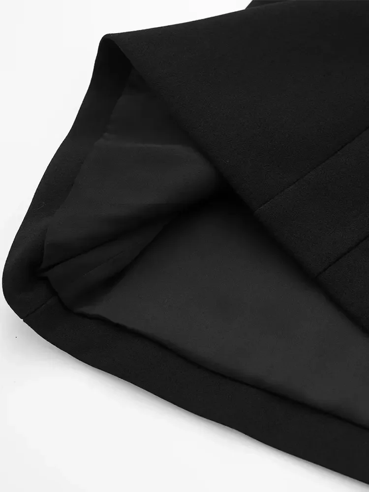 Женская юбка на пуговицах Nlzgmsj TRAF 2024 простая легкая офисная мини-юбка