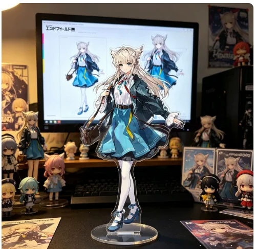 Фото Акриловая фигурка-подставка Anime Arknights: Endfield Perlica Chen Qianyu, коллекционная модель, декор для рабочего стола, подарки XYZ №1