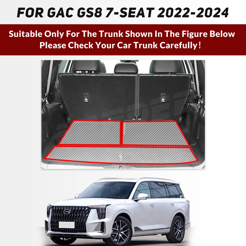 Коврик для багажника автомобиля GAC Trumpchi GS8 7-Seat 2022 2023 2024 пользовательские