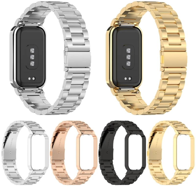 

Metal Watch Band Stainless Steel Bracelet Straps for Redmi Band 2 4Colors(Black,Rose-Gold,Silver,Gold-) Dropship