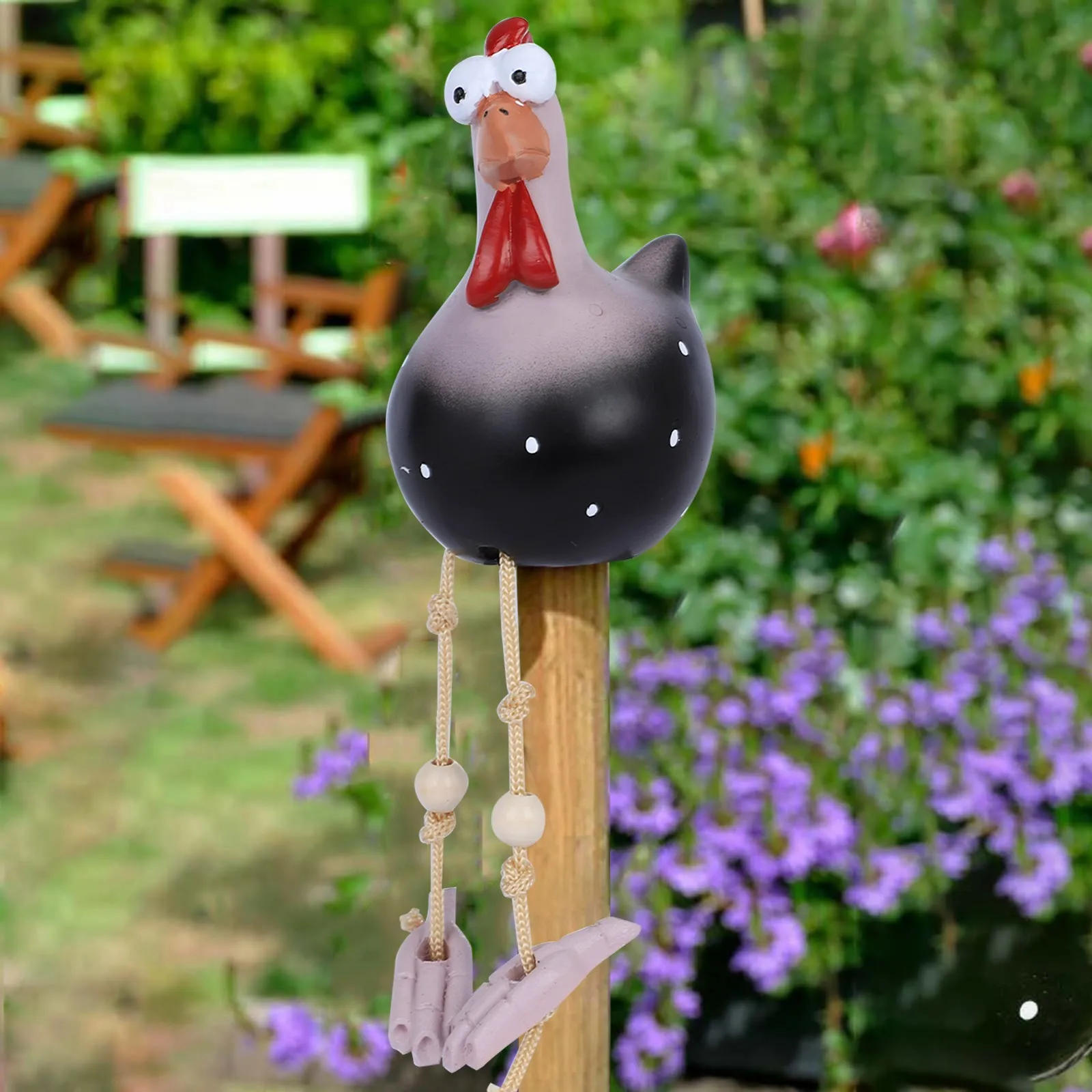 Креативный декор куриная садовая заглушка куриный петух край сиденье для