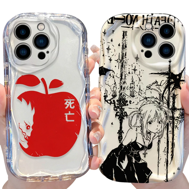 Чехол D-Death N-Note Red Apple Ryuk Silhouette Wave для iPhone 17, 16, 15, 14, 13, 12 Mini, 11 Pro Max, 8, 7 Plus, силиконовые чехлы-накладки (Funda) (art.: 3920db65d684a) - 3920db65d684a