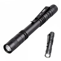 portable mini flashlight 1000 lumens 1 switch mode waterproof aaa battrey small penholder pen light for dentist camping hunting