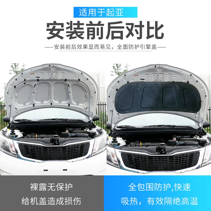 Термоизоляция и звукоизоляция для автомобиля KIA K2 2011-2015 2016-202020.