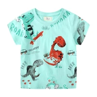 jumping meters new arrival dinosaurs print boys girls t shirts cotton childrens clothes hot selling toddler kids tops tees