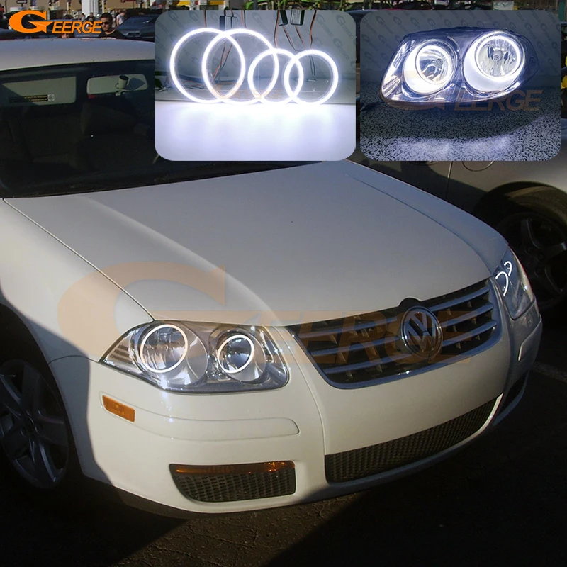 

For Volkswagen VW Jetta City Clasico Bora Ultra Bright COB Led Angel Eyes Kit Halo Rings Car Accessories