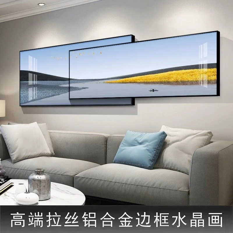 

Mediterranean style decorative painting living room sofa bedroom hangi peony picture room decor