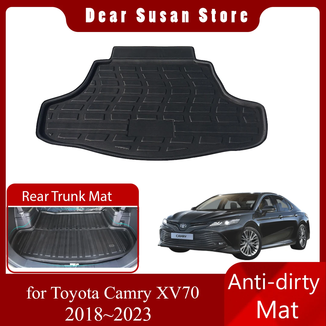 

Car Rear Trunk Mat for Toyota Camry XV70 8th Daihatsu Altis 2018~2023 Tray Waterproof Floor Pad Space Boot Carg Cover Accessorie