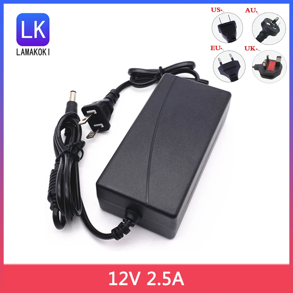 

AC/DC 12V 2.5A 12V 2500mA 220V AC To 12V DC