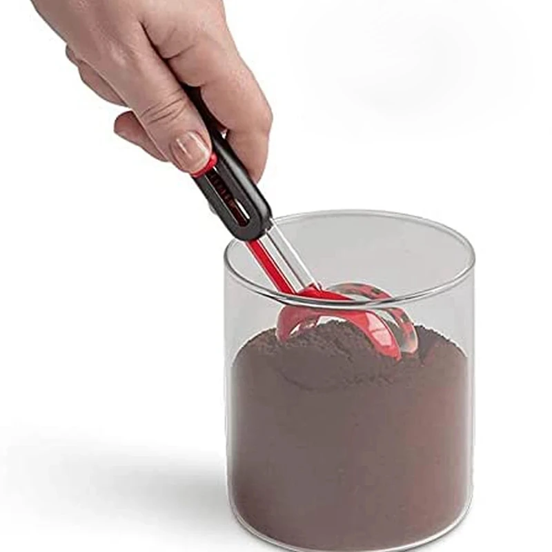 

Регулируемая Рычажная мерная ложка для порошка, мерная ложка для выравнивания белкового порошка