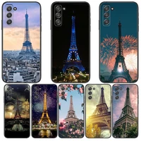 eiffel tower phone cover hull for samsung galaxy s6 s7 s8 s9 s10e s20 s21 s5 s30 plus s20 fe 5g lite ultra edge