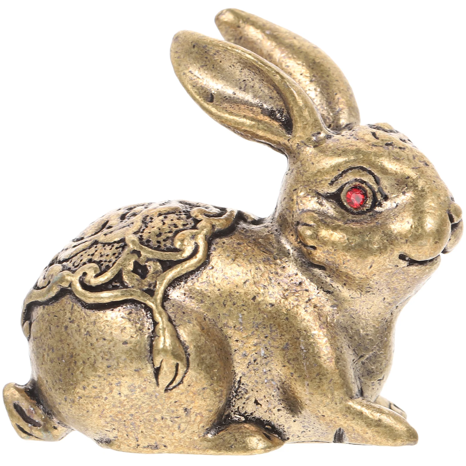 

Rabbit Bunny Statue Figurines Zodiac Year Figurine New Animal Chinese Decorations Brass Decor Sculpture Figuresculptures Statues