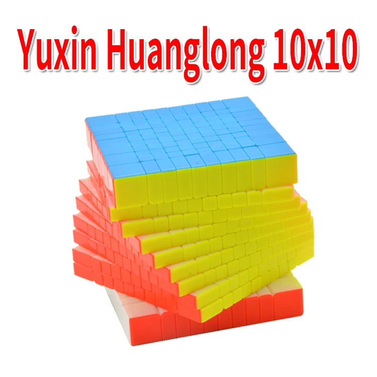 

Yuxin Huanglong 10x10 10Layers Cube Stickerless 10x10x10 Zhisheng Cube Puzzle Cubo Magico Learning Educational Toys