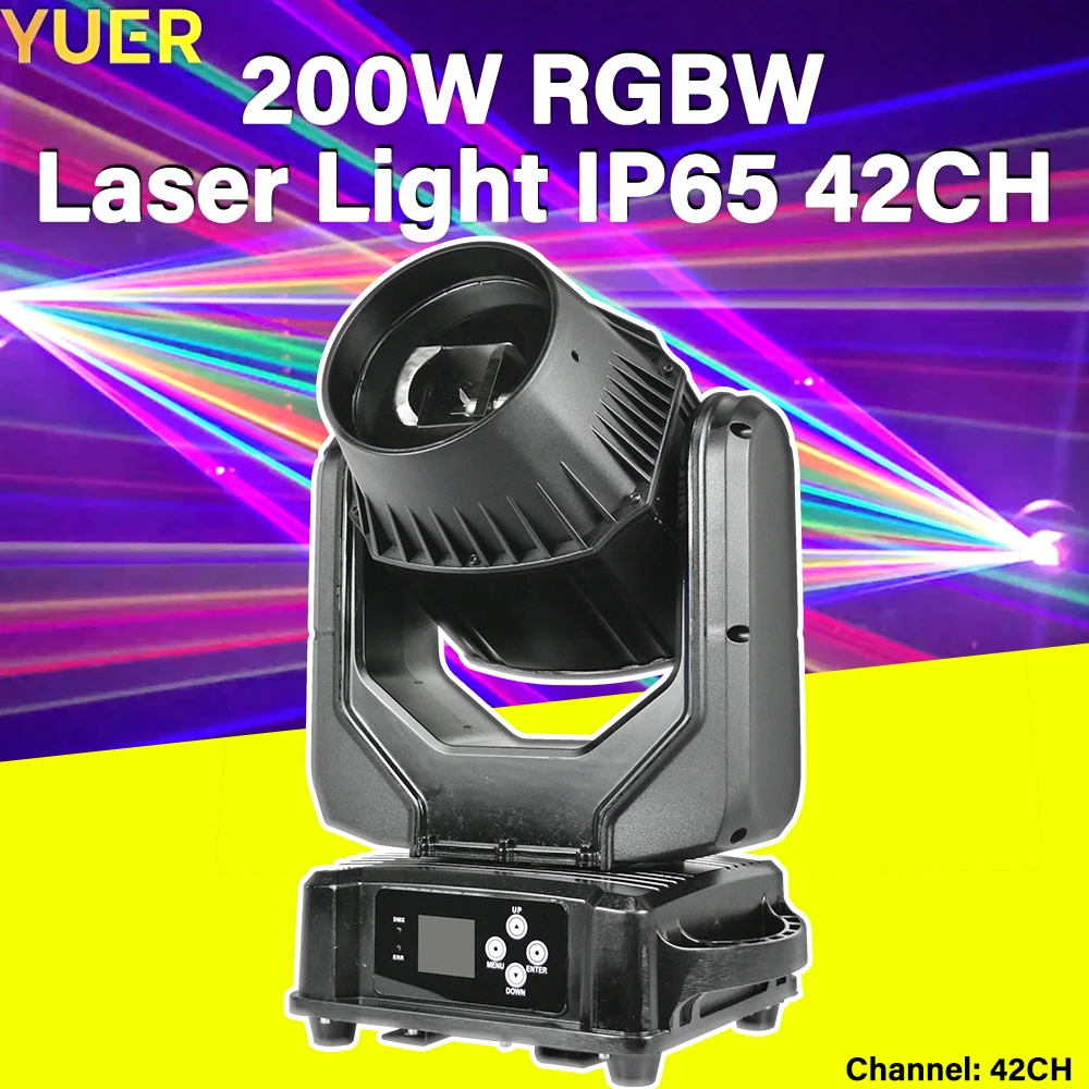 YUER 200W RGBW Лазерная фотосессия с реальной фотографией класс водонепроницаемости