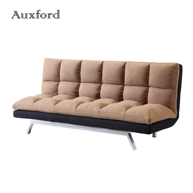 

Wholesale modern living room furniture Sofa Convertible to Bed Brown Fabric Sofa Bed Wooden Divan Bed