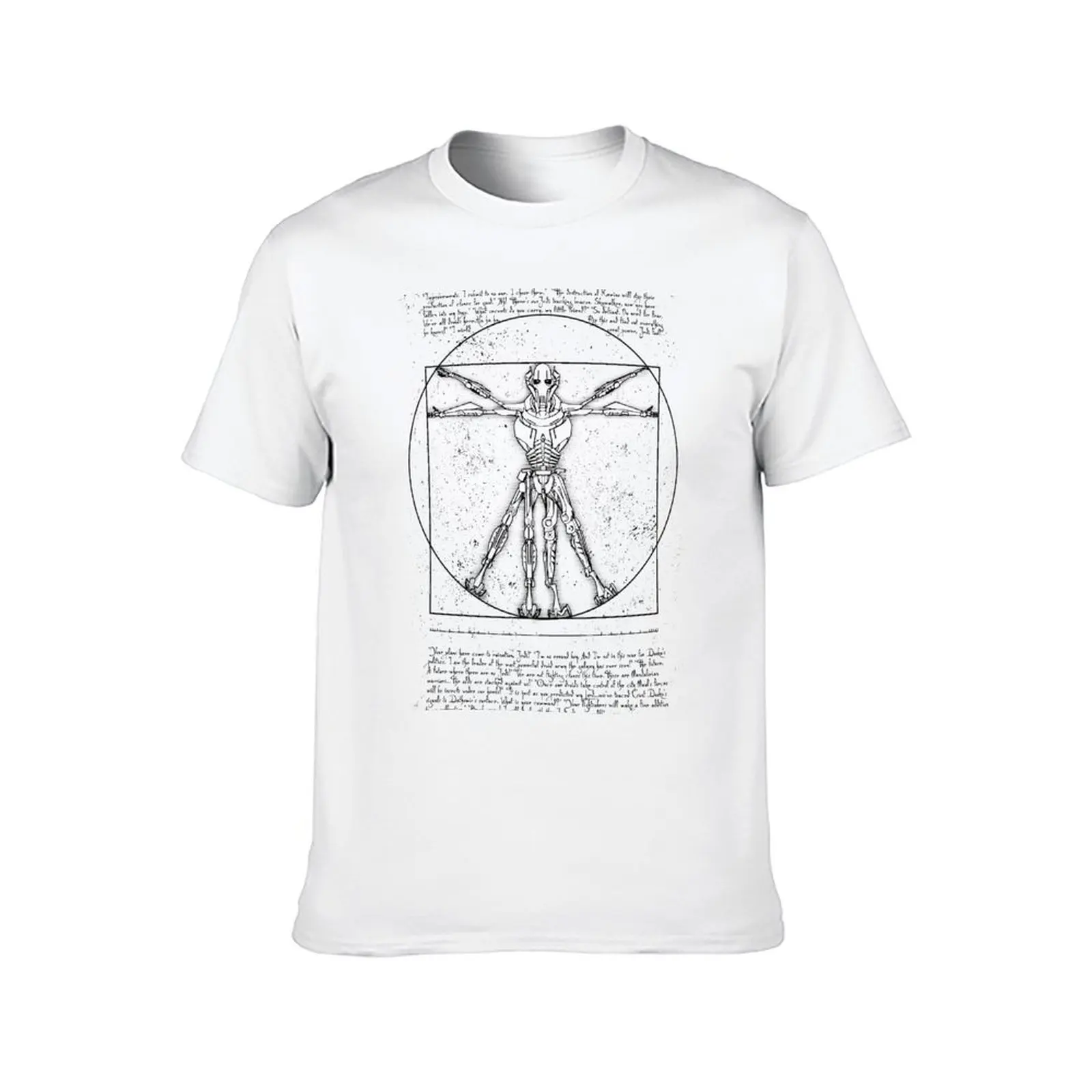 General Vitruvius T-Shirt clothes new edition T-shirts for men cotton