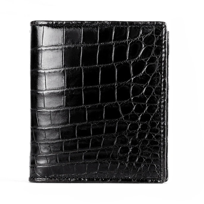 

Luxury Genuine Crocodile Leather Skin Mens Wallet Short Bifold Wallet Men Purse Card Holder