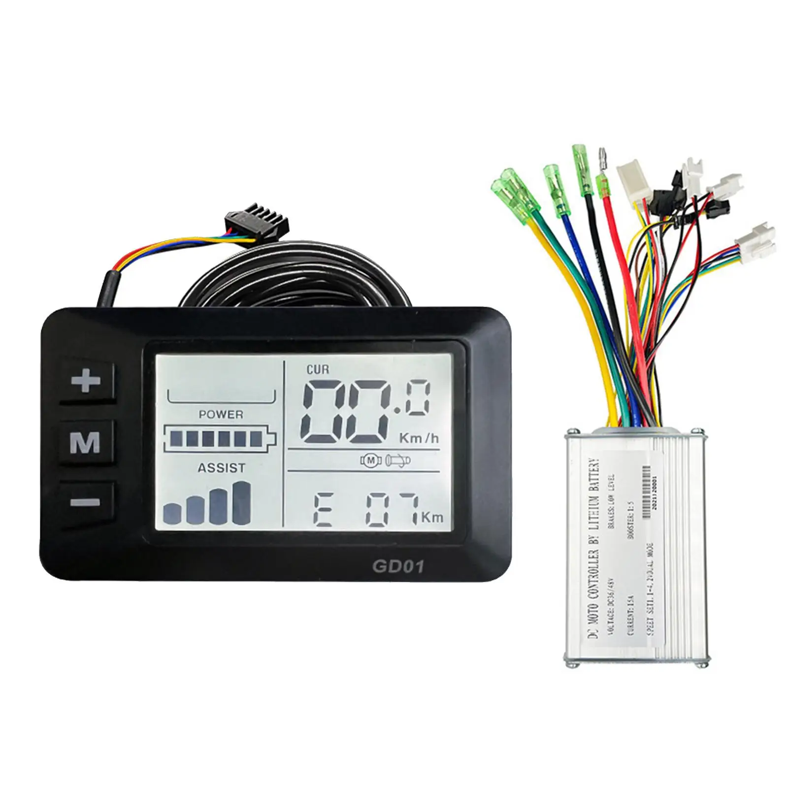 

Electric Bicycle Display 15A Brushless 6 Drive for Electric Bicycle E-Bike Brushless Controller Parts
