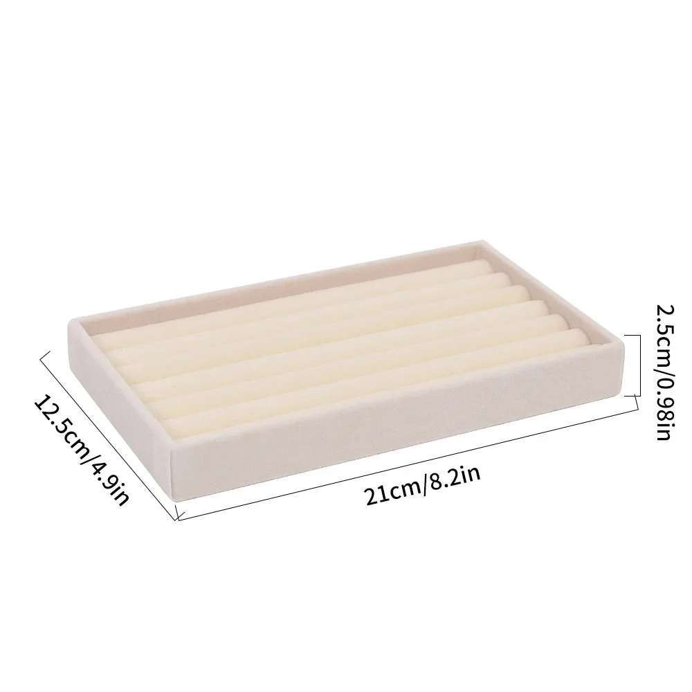 Пластиковый органайзер для украшений серый бежевый