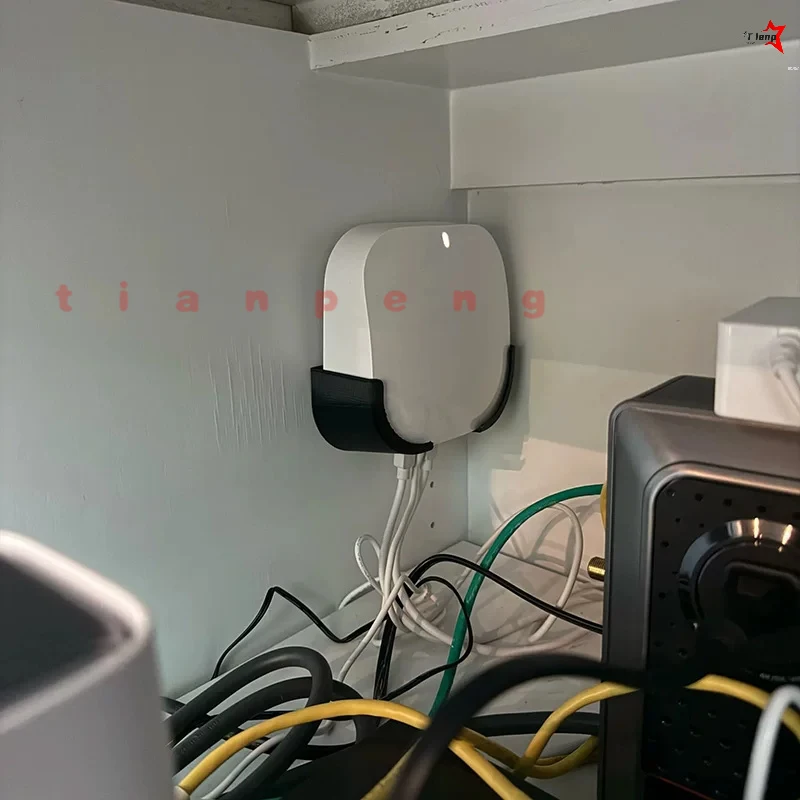 Фото Крепление на стену WYORESY для Eero 6 Pro: Премиальный настенный кронштейн для сетевого оборудования, устойчивый, противоскользящий, для хранения, держатель для домашнего сетевого узла, основание для оборудования. №5