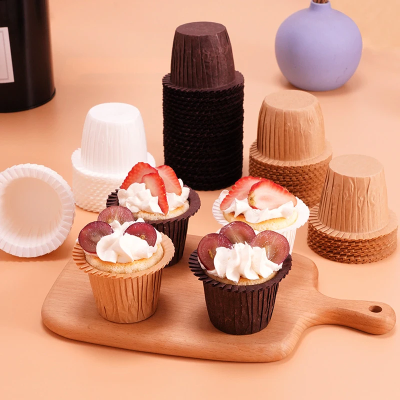 

Straw Hat Shaped Baking Muffin Case Cup Shells Birthday Party Tray Cake Decoration Tools High Temperature Resistant Tart Moulds