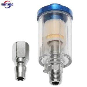 Водомасляный сепаратор WENXING 14 дюйма, встроенный воздушный шланг, фильтр, влагоуловитель для компрессора, краскопульта, запчасти для пневматических инструментов
