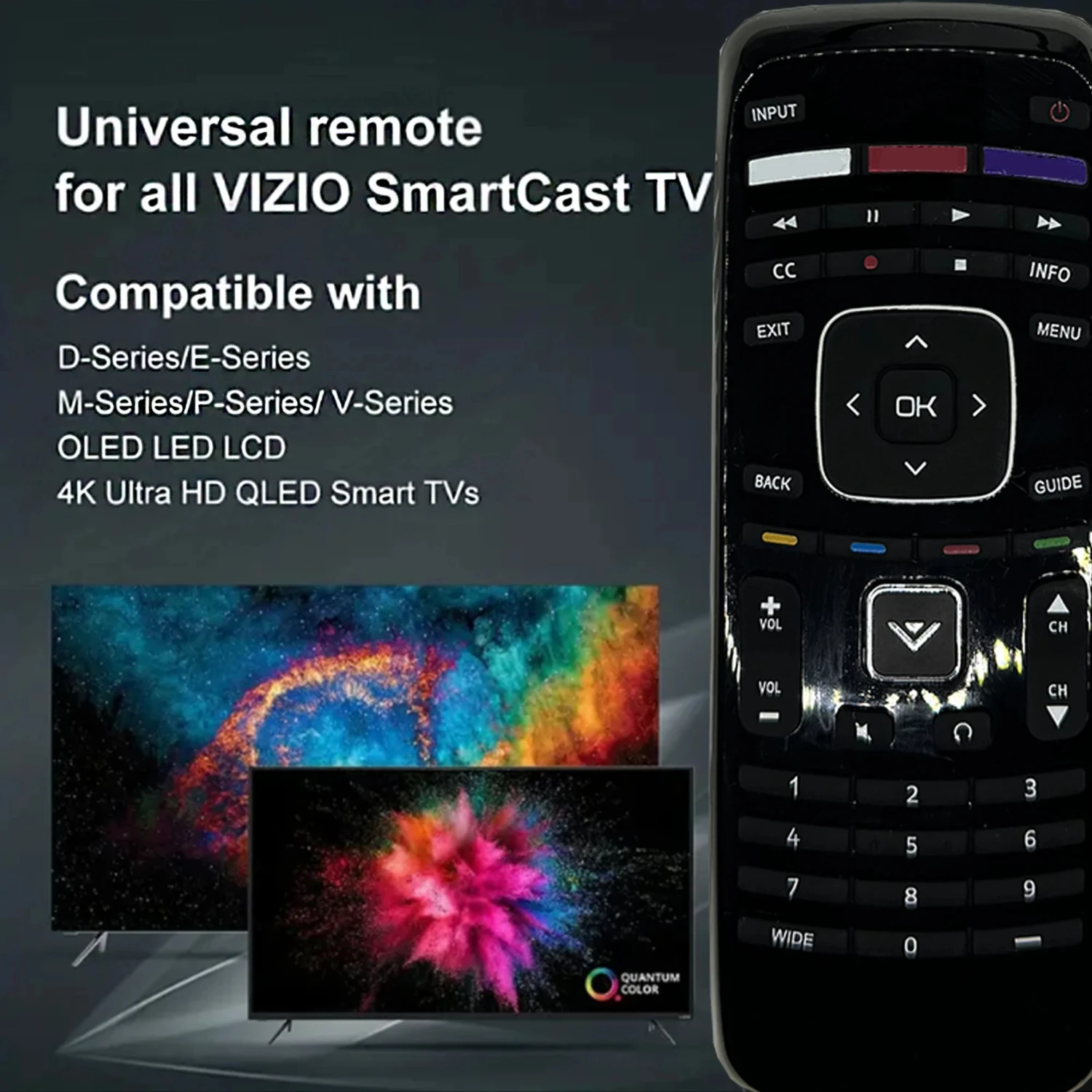 Пульт дистанционного управления для Vizio Smart TV серии D-M-P-V-UHD-LCD