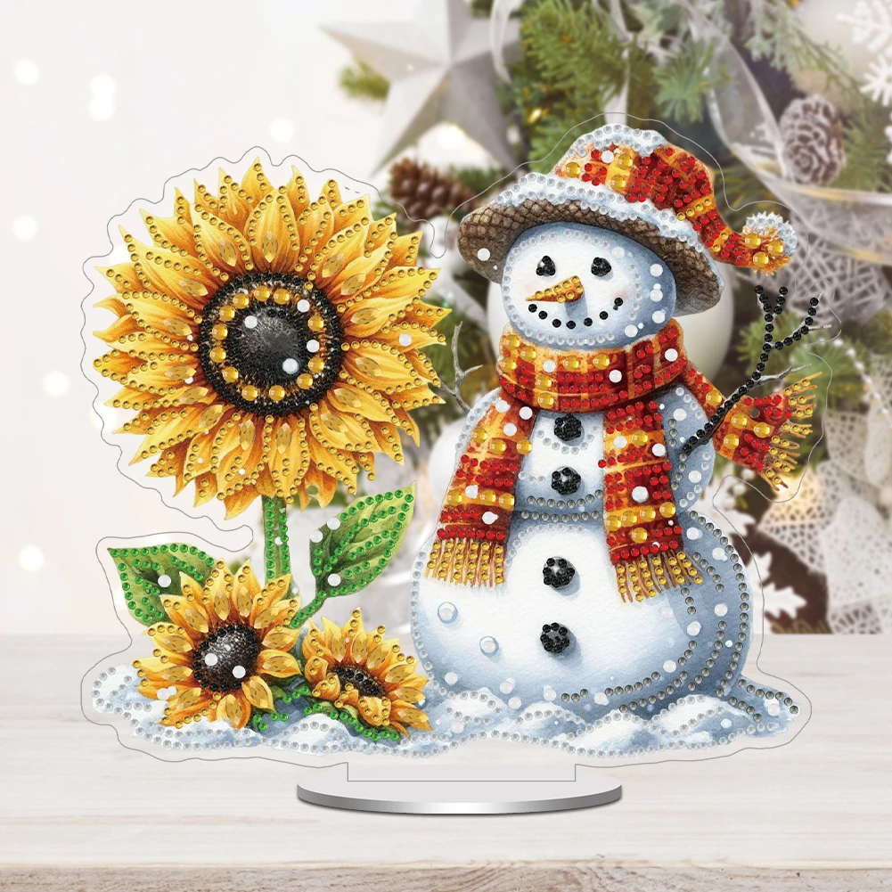 Акриловые рождественские тематические настольные алмазные художественные