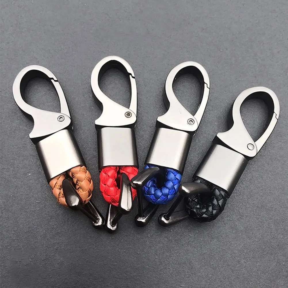 

Metal Key Chain Car Key Holders PU Rope Horseshoe Buckle Hook Automotive Supplies