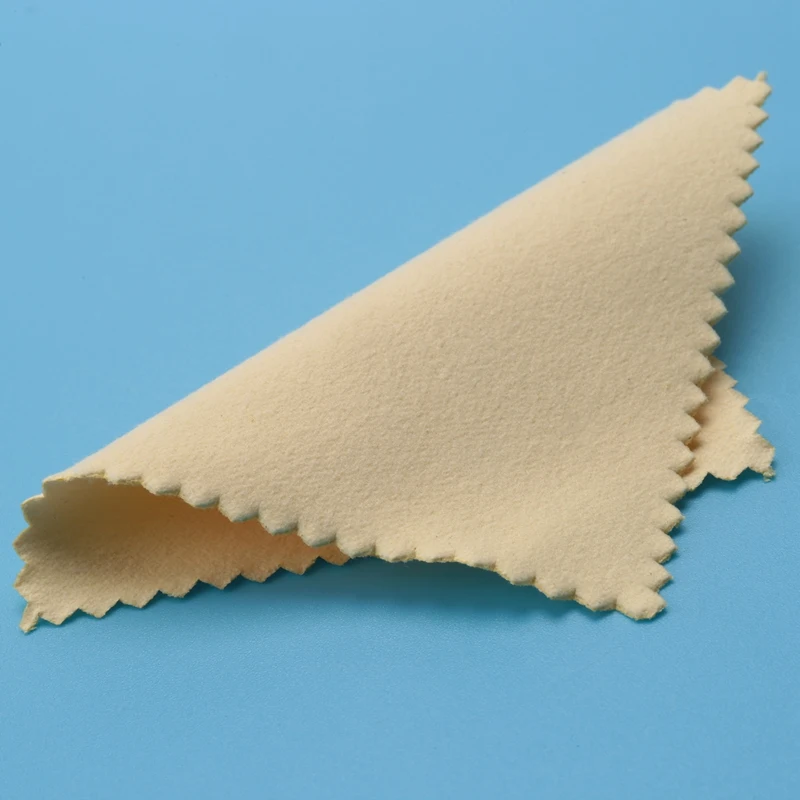 

200Pcs Premium Jewelry Cleaning Cloth, Silver Polishing Cloth Individually Wrapped (Yellow, 3.15 Inch X 3.15 Inch)