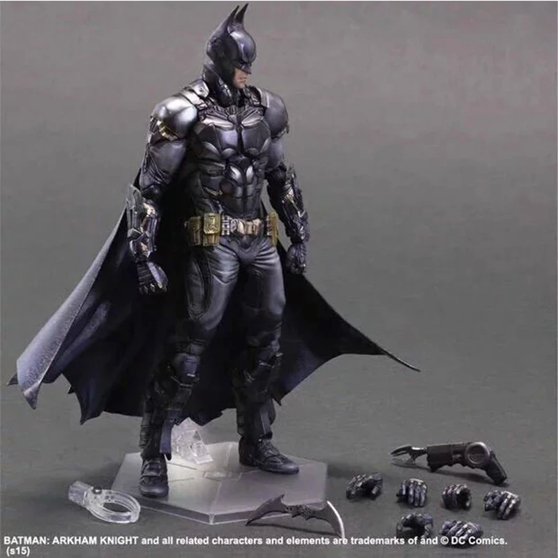 

Play Arts Arkham Knight Bruce Wayne Action Figure Model Toys Desktop Ornament Cool Doll Present For Freinds