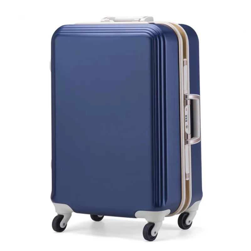 

New Fashion Aluminium Frame Trolley Luggage bag Brand Carry On students Trolley Suitcase Women Travel Bag Man Rolling luggage