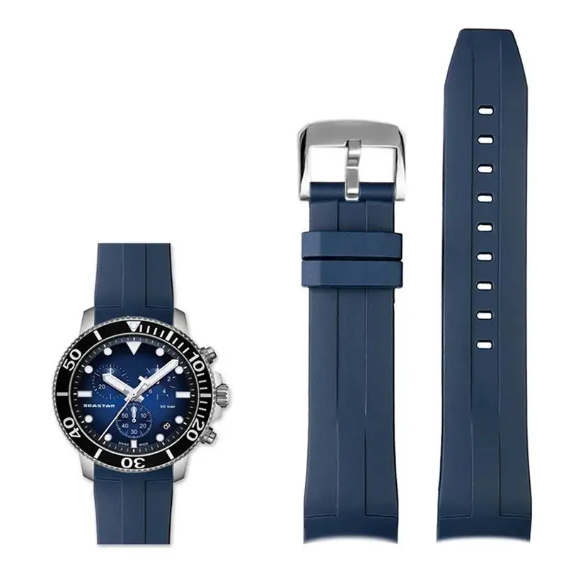 Ремешок силиконовый для Tissot T120417 T120407 22 мм