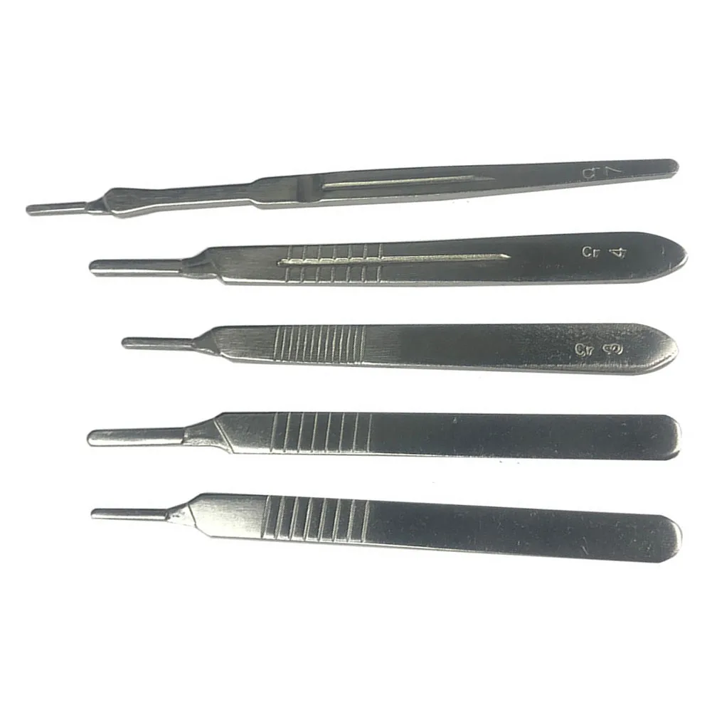 

5 Styles 1PC Dental 3# Useful Handle Stainless Steel Fit For #10 #11 #12 #15 Blades Hand Tools 2023 Hot Sale