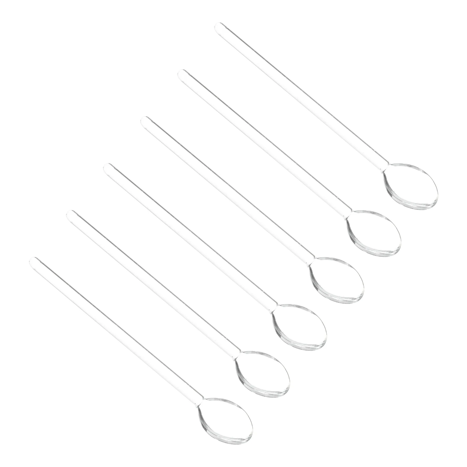 

6pcs Spoons Dessert Scoop Shaker Spoon Salt Spoon Spoon Stir Spoon for Stir Fry Rubber Teaspoon