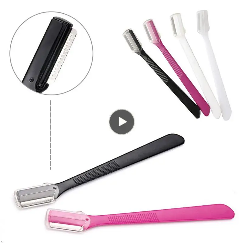

Eyebrow Trimmer Facial Hair Trimmer Shaping Eyebrow Knife Razor Stainless Steel Blade Eyebrow Remover Makeup Tool Wholesale