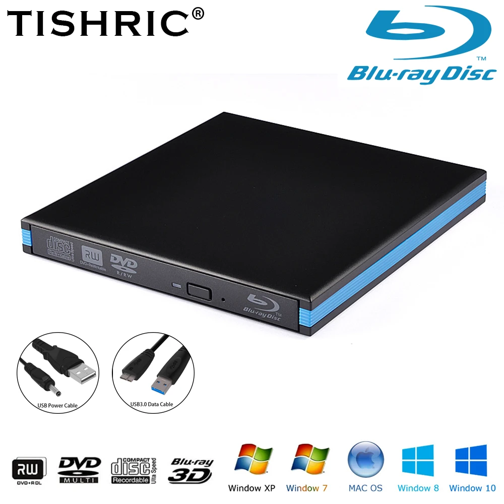 

Внешний DVD-проигрыватель с USB 3,0 для ноутбуков на Windows и MacBook