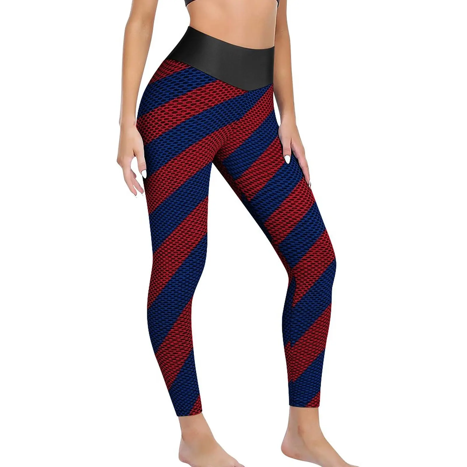 

Colors Striped Yoga Pants Women National Flag Print Leggings Sexy High Waist Cute Yoga Sports Tights Stretch Printed Gym Leggins