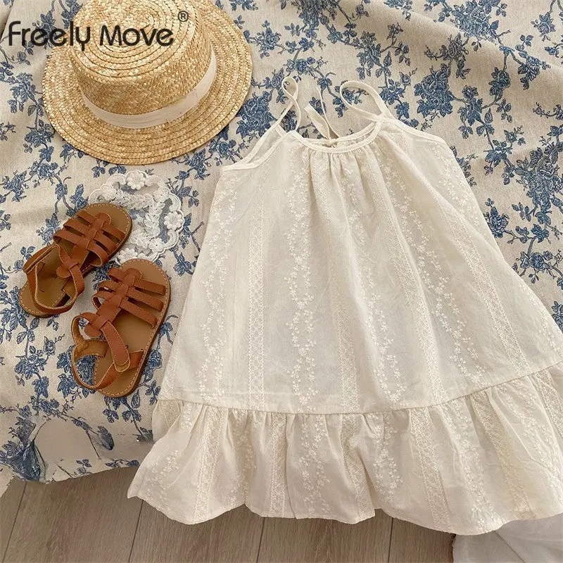 

New In Dress for Girls Summer Ruffles Suspender Baby Dresses Toddler Kids Clothes Girls Children's Dresses Clothing