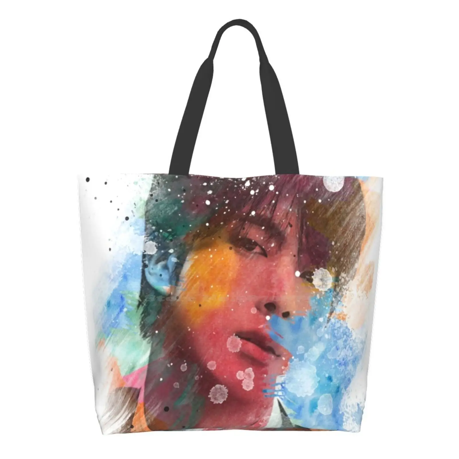 

Сумка-тоут Jin Boys для мальчиков, повседневная вместительная сумочка с художественным принтом, карта из Южной Кореи