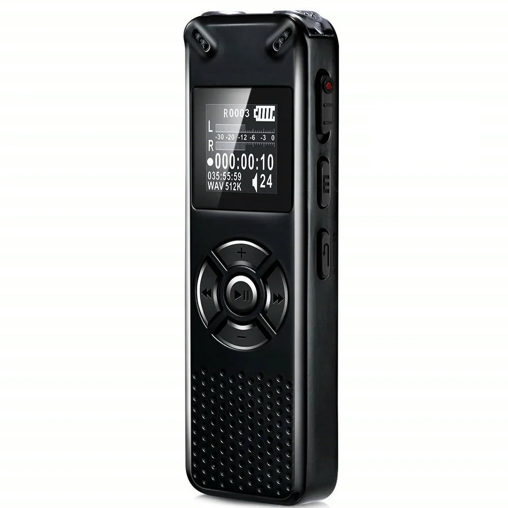 

V91 Professional Voice Activated Digital Audio Voice Recorder 16GB 32GB Recording Dictaphone WAV MP3 Player Genuine Sale Factory