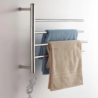 thermostatic intelligent stainless steel electric heating towel rack bathroom towel rack multi layer towel rack