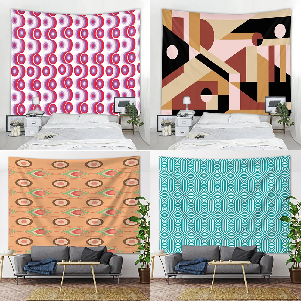 

Настраиваемый Коврик для йоги, таро, хиппи, комнатный настенный пляжный полотенце, простыня, мандала, психоделическая сцена, домашний гобелен