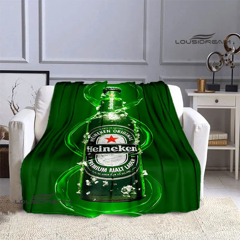 

Green Beer Printing blanket Children Warm Blanket Flange blanket Soft and comfortable blanket Home travel blanket Birthday Gift