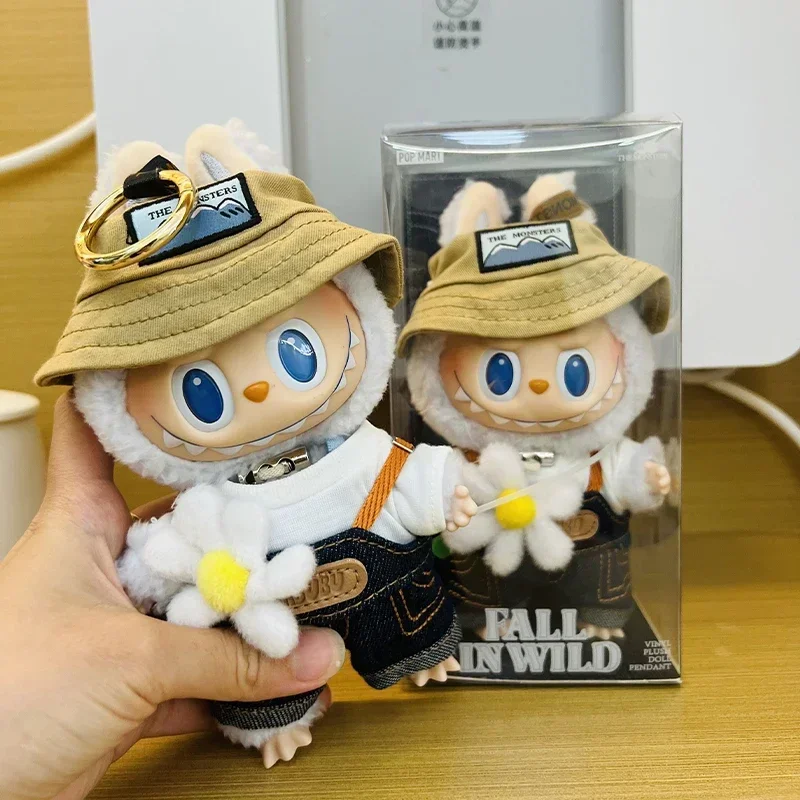 MINISO 1:1 Реплика Labubu Wilderness Fall Collection Lisa Same The Monsters 17 см Виниловая подвеска с приливной